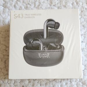 S43 True Wireless Earbuds in Black - New in Box Sealed Unopened